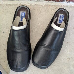 Keds Black Slides/Mules, "Amy Clog", Relaxed Fit, Women's 9.5